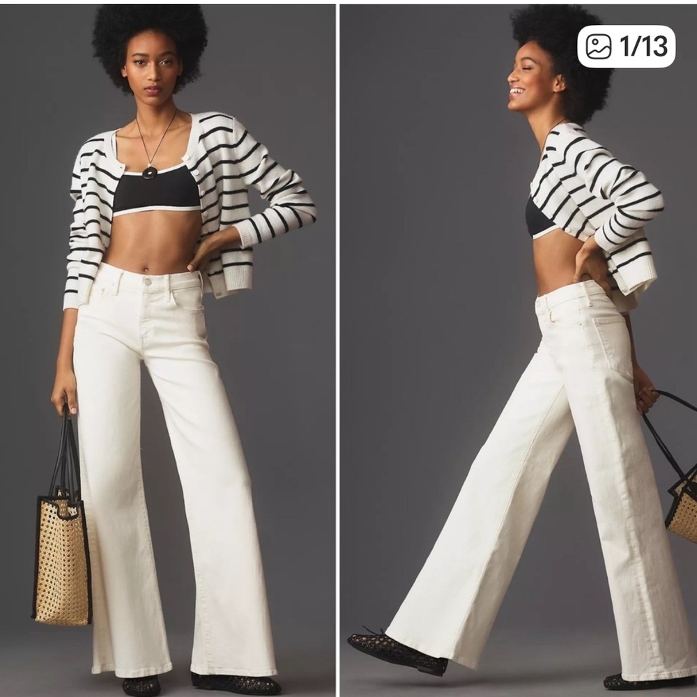 MOTHER Hustler Roller Skimp Jeans in Fairest of them all